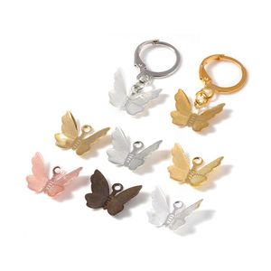 Charmes 100pcs cuivre papillon filigrane enveloppes connecteurs pendentif pour bijoux à bricoler soi-même faisant des accessoires résultats livraison directe composants Dhwya