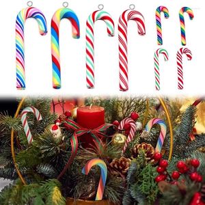 Dijes 10 Uds. De arcilla polimérica de colores, bolos navideños, dulces, cesta de flores de Navidad, decoración, pendiente artesanal, colgante, fabricación de joyería
