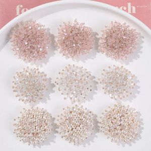 Charmes 1pcs INS Korean Simple Starry Crystal Flower DIY ARRIVÉ À MAND PERGE POUR LES BIJELLES MAISONS BOUCES D'OREURES FOURNIS