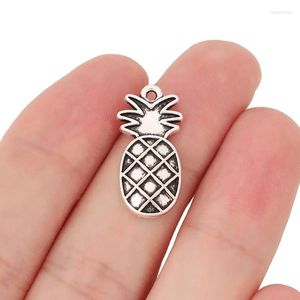 Breloques 20 X tibétain argent fruits ananas pendentifs perles pour collier à faire soi-même Bracelet fabrication de bijoux résultats accessoires 24x12mm