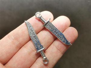 Charms 5pcs Messer Dolch Charm Antik Silber Farbe Großhandel Bulk Lot für Halskette Schlüsselanhänger Armband Ohrring Schmuck Maki