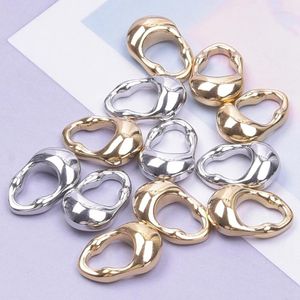 Breloques creuses, pendentif géométrique irrégulier, accessoires en acier inoxydable pour la fabrication de bijoux, fournitures de boucles d'oreilles tridimensionnelles DIY