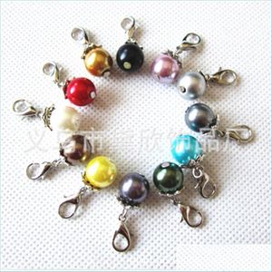 Dijes Medallones de memoria Moda Medallón flotante Perla Pulsera Accesorios de joyería Colgante Broche de langosta Wh Bujzs 68Gic 207 W2 Drop Del Dhbyu