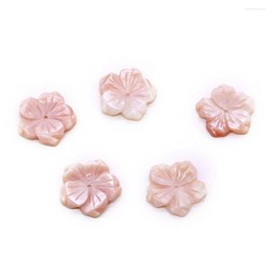 Charmes Naturel Coquillages D'eau Douce Rose Fleur Forme DIY Collier Pendentif Boucles D'oreilles Artisanat Accessoires Usine En Gros 1 pcs 20mm