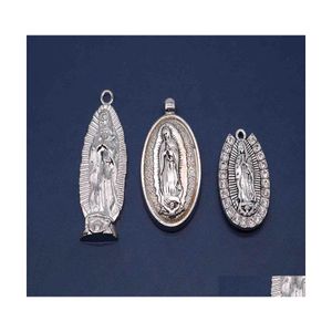 Encantos Religiosa Virgen Guadalupe Medalla Titular Nuestra Señora Medalcharms Drop Entrega Resultados De La Joyería Componentes Ot0Yz