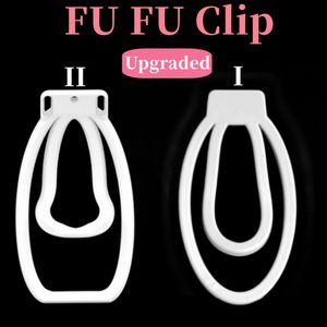 Dispositifs de chasteté FUFU Clip I II Cage de chasteté masculine pour Sissy Penis Lock Dispositif de chasteté Lumière en plastique Cock Cage Sextoys pour hommes Gay Adlt Shop 230804