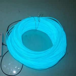 Barato 100 m de 5 mm Neon EL Luces de alambre intermitentes para vacaciones Decoración de fiesta de Navidad con DC12V o AC110 220V Driver 11 colores f259g