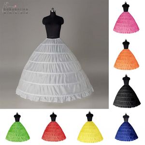 Cheap Ball Gown 6 Hoops Petticoat Wedding Slip Crinoline Bridal Underskirt Layes Slip 6 Hoop Skirt Crinoline For Quinceanera Dress306T