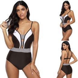 pas cher Bikini costume fille grand plus Femmes Fat maillot de bain une pièce slip bikini mince costume sexy grand maillot de bain yakuda flexible élégant Bikinis