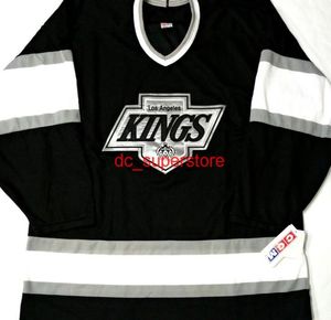 Barato personalizado LA Kings en blanco Gretzky 198898 CCM Hockey Jersey Stitch Agregue cualquier nombre Nombre Men Kid Hockey Jerseys XS5XL3889216
