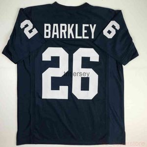 BARATO PERSONALIZADO Nuevo SAQUON BARKLEY Penn State Blue College Stitched Football Jersey XL o personalizado cualquier nombre o número jersey