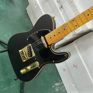 Guitarra eléctrica barata Color negro mate Cuerpo de caoba Diapasón de palisandro Envío gratis