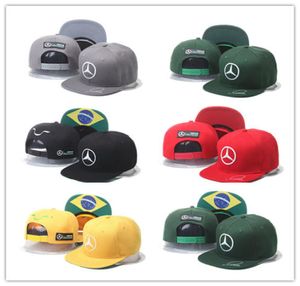 Moda barata 2018 nueva gorra Lewis Hamiltons Signature Edition snapback hat F1 Racing sports Béisbol chapeau Automobile4216357