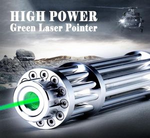 Pas cher de haute qualité 532nm vert pointeurs laser torche mise au point réglable match laser pointeur stylo 5 étoiles casquettes 2607211