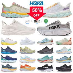 Hoka barato One Bondi 8 Clifton Athletic Running Shoes Hokas Carbon X2 Triple Blanco Blanco Blue Blue Hokas Diseñadores de diseño al aire libre Absorción de amortiguadores de estilo de vida 36-45