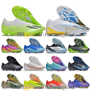 Sac-cadeau Mens High Ankle Boots Football X Crazyfasts FG Firme Ground Cleats Messis Crazylights Crazyfast.1 Chaussures de football