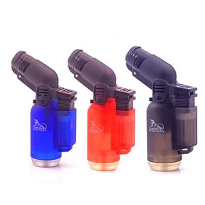 Allume-cigare en métal pas cher 1300C coupe-vent torche à gaz butane rechargeable pistolet outil de pique-nique pour fumer des pipes briquet dhl gratuit