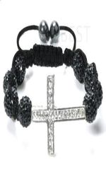bon marché! 10mm noir micro pavé cz Disco disco boule perles bracelets OMN femmes cristal Shamballa Bracelet bijoux en gros chaud hotsale7756393