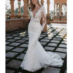 Vestidos de novia de satén baratos Cuello de joya sexy Tren de barrido Vestidos de boda de playa Cinturón Con cuentas de cristal Vestido de novia bohemio de talla grande 09hhhg