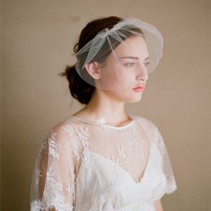 Voile de mariage en Tulle Simple et bon marché, couverture faciale pour cage à oiseaux, avec peigne, multicolore, fait à la main, accessoires de mariage