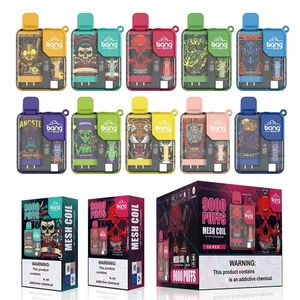 Livraison gratuite pas cher Vape Bang BC 9000 E Cigarette Aim Tank 9500 Puffs Nic 0% 2% 3% 5% rechargeable 16ml E Liquid Child Lock Vapes jetables en gros