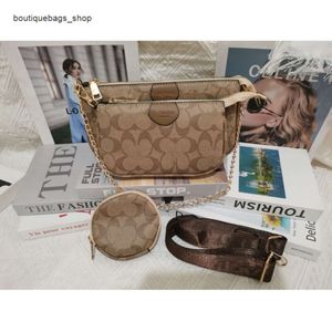 Bolsos de diseñador al por mayor baratos Bolso bandolera para mujer Edición coreana Cadena informal Patrón de molino de viento Mahjong de tres piezas en un hombro de moda