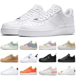 air force 1 airforce 1 Af1 Toile des années De Luxe Casual Chaussures Casual Salut Reconstruit Slam Jam Noir Reveal Blanc Hommes Femmes Baskets Chaussures