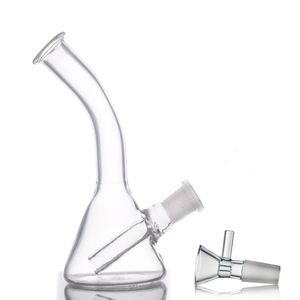 El más barato Mini Dab Rig Glass Beaker Bong Hookah Recycler Pipas de agua para fumar Plataformas de aceite de cera embriagadoras Pequeño burbujeador Ashcatcher con 10 mm Tubos de quemador de aceite macho al por mayor