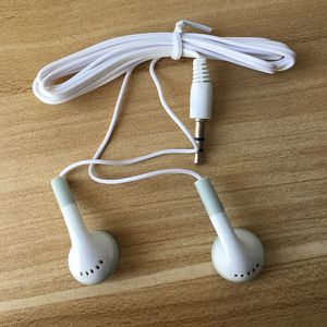 Los auriculares universales más baratos para teléfonos móviles, sin micrófono, auriculares blancos de 3,5mm, auriculares desechables para MP3 MP4