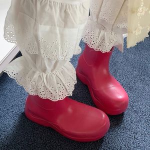 Chelsea Boots Womens Candy Color Sólido Colores Pink Triple Pistacho Black Frost Plataforma de Moda Amarillo Martin Tobillo Bota Redondo Toes Impermeable Al aire libre Cómodo