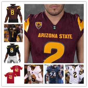 Chen37 Custom NCAA Football Arizona State ASU Jersey Pat Tillman Jayden Daniels Rachaad White Evan Fields DeaMonte Trayanum Jermayne Lole Matus