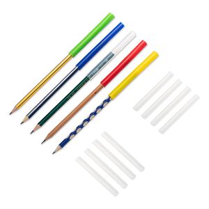 Primeros de lápiz transparentes masticables para niños y adultos Mordedores Sensory Chewy Fidget Stim Toy Niños y niñas Silicona libre de BPA