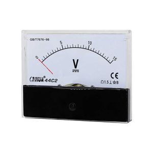 CHHUA 44C2 DC voltmètre analogique panneau mètre Volt outils de mesure de tension 1V2V3V5V10V15V20V30V50V100V150V250V300V450V500V