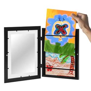 Enfants Art Frames Magnétique Front Open Open Enfants changeants Frametory for Poster P O Drawing Paintings Pictures Afficher la décoration intérieure 231227