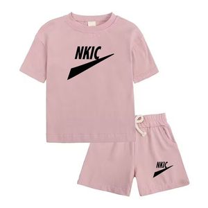 Enfants Brand Clothing Sets Boys Girls Summer Kids Style Sports Fashion T-shirt T-shirt Colonds à manches courtes Pantal