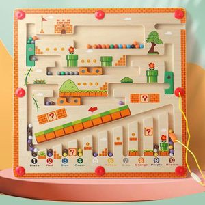 Enfants couleur numéro labyrinthe bois correspondant Puzzle jouet activité conseil Montessori apprentissage éducation en bois cadeau pour enfant 240321