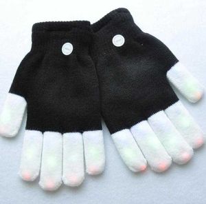 Guantes LED para niños Five Fingers Light Ghost Dance Bar Escenario Rendimiento Rave prop Finger Lighting Guantes Glow Intermitente guantes mágicos cálidos