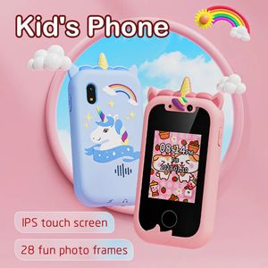 Enfants Téléphone Toys Toys Musical Toy Unicorn Baby Mobile Selfie Camera avec 512 Mo TOS TOYS POUR BÉBIES Cadeaux d'anniversaire 240327