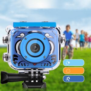 cámara para niños HD foto digital lindo dibujo animado mini fotografía subacuática bebé selfie impermeable