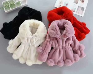 Children's Clothing Girls' Coat Autumn and Winter New Girls' Fur Coat Children's Imitation Fur Thick Padded Coat