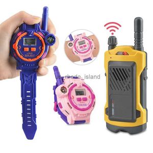 Montres pour enfants enfants walkie talkie 2pcs portable de téléphone interphone usb charge sans fil multifonction enfants walkie watch watch toys toys cadeaux