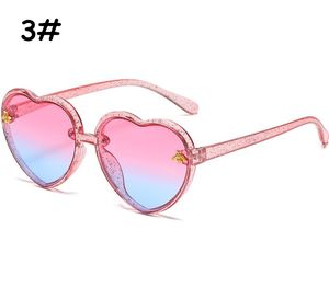 Lunettes de soleil pour enfants, mode cœur abeille, monture de lunettes de soleil pour filles et garçons, prix d'usine, vente en gros