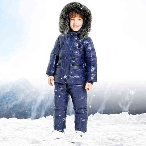 Conjunto de ropa de invierno para niños Baby Boy Girl Skisuit Niños Parka Coat Baby Snowsuit Jacket para niñas Ropa para niños 1-4 años J220718