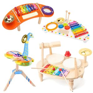 Niños de madera Montessori juguetes musicales instrumento de percusión Piano aprendizaje infantil educación sensorial niños 240117