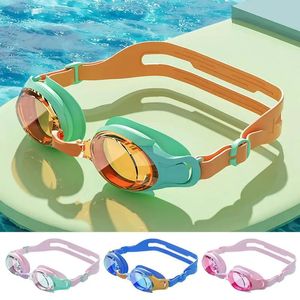 Lunettes de natation pour enfants étanche Anti-buée étanche HD natation enfants en bas âge lunettes de plongée professionnelles 240307