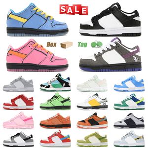 Trainers pour enfants garçons filles enfants designer chaussures décontractées panda noire blanc orange homard fruité gêne stangelove gamin jogging plateforme de marche baskets 24-35 gai