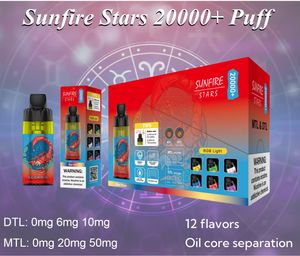 China Factory Original DTL Open System Refipillable 20000 Puffs Puffs Disposable Electronic Cigarette 12 Flavour 2% 5% Airflow Vaporizer Airflow Vaporizer Vapes en gros