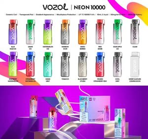 Chine en gros Vaper Pen Cigarettes électroniques Original Vozol Gear Neon Star 10k 12K Puffle Bar jetable 10000 Puffes Vapes rechargeables Nicotine Shisha Hookah
