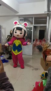 Costume de mascotte de mascotte de fille chinoise pour la publicité pour la fête Caricature Caractère mascotte mascotte Costumes de la livraison gratuite Personnalisation