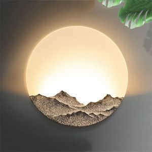 Chinois moderne simple 5W LED LAMBRE LAME EL lamp Creative Bedside Office Bra Asle Asle Decorative Wall Sconce 220705